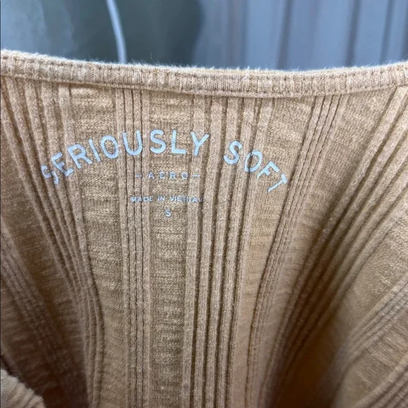 Mustard Button-Front Ribbed Tank Top - Picture 5 of 5